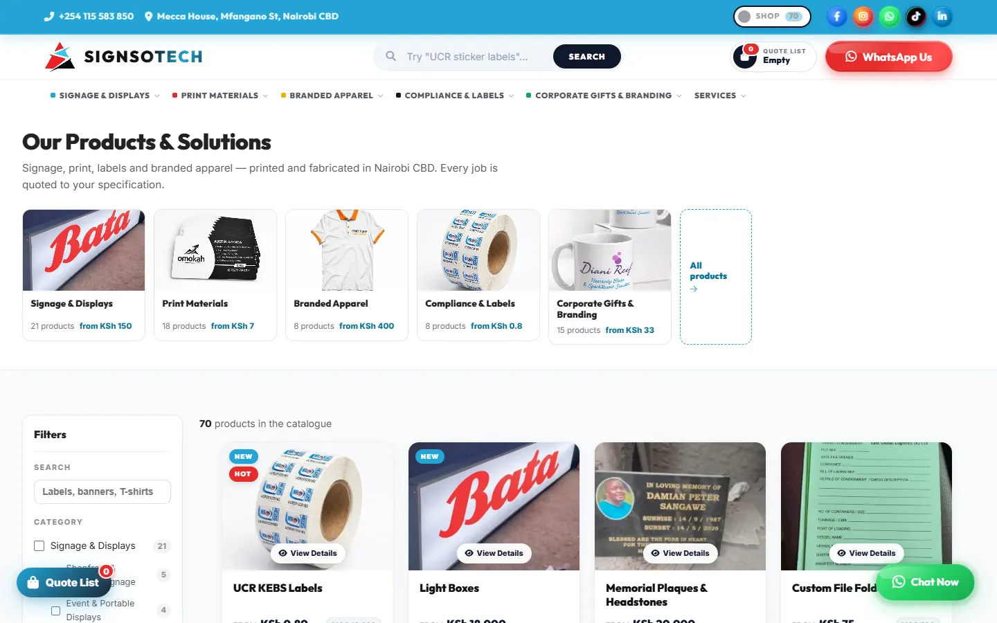 SignSoTech website